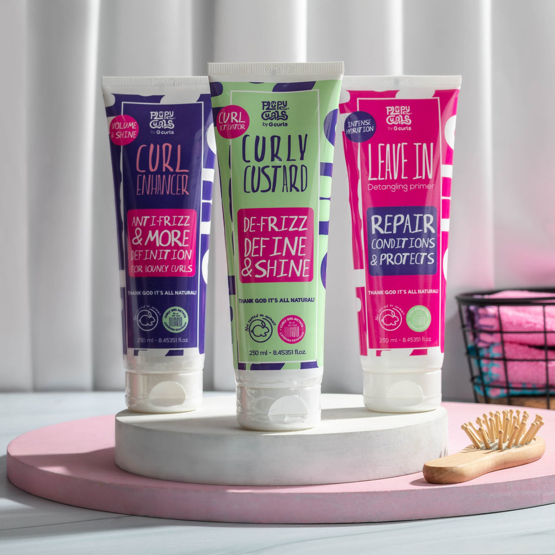 Styling bundle (Leave in - curl enhancer - curly custard) - Plumpy