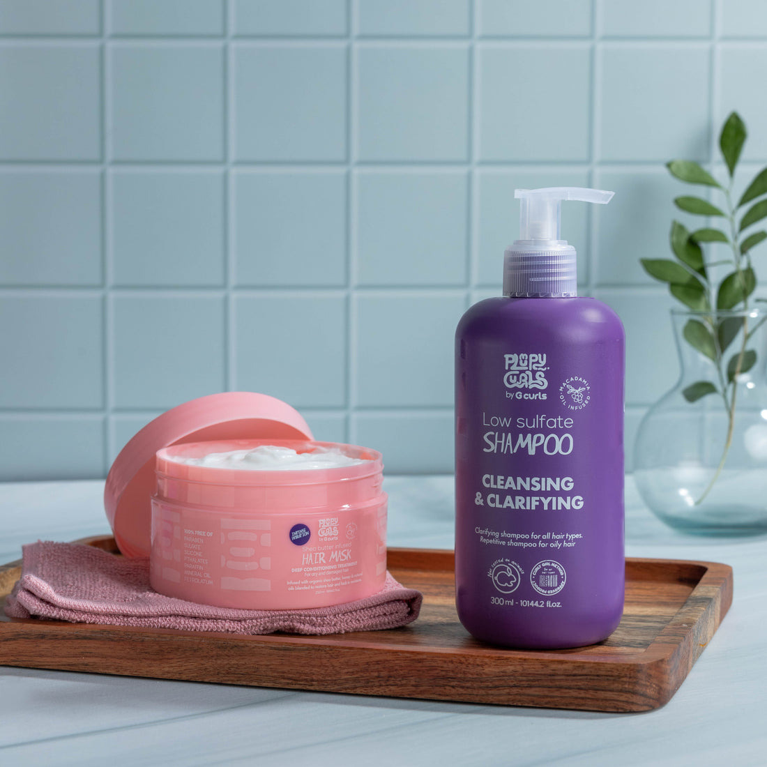 Transition bundle (low sulfate shampoo - hair mask) - Plumpy